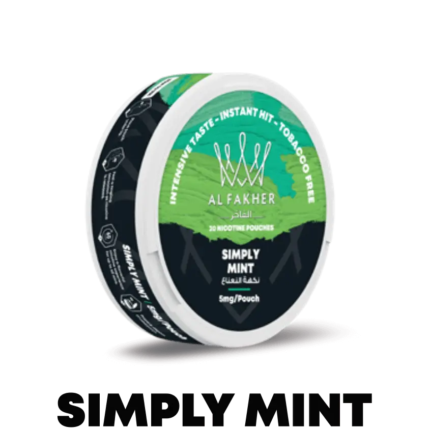 Al Fakher (UAE) Nicotine Pouch 20mg 20pcs/pack - Simply Mint image