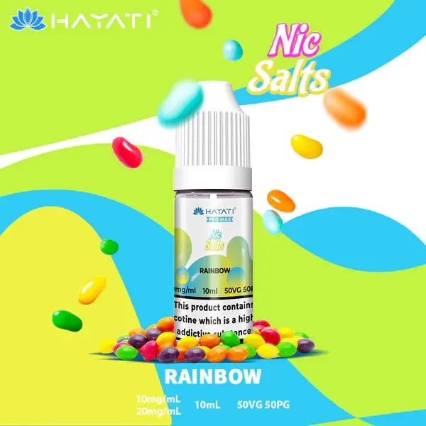 Hayati Pro Max Nic Salts 10ml - 20MG - Rainbow image