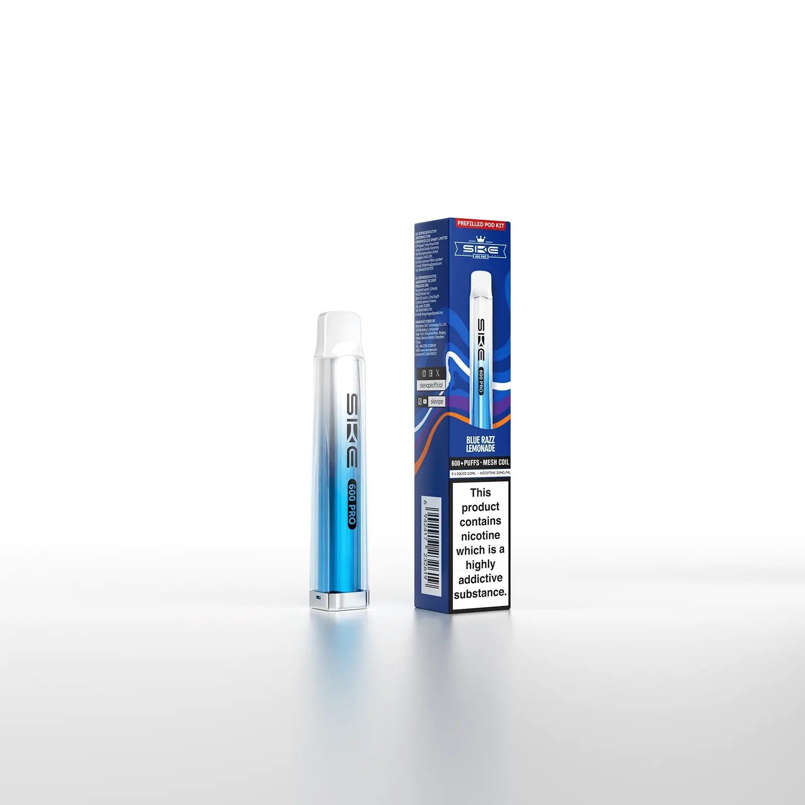 SKE Crystal Bar 600 Pro Prefilled Pod Kit SKE