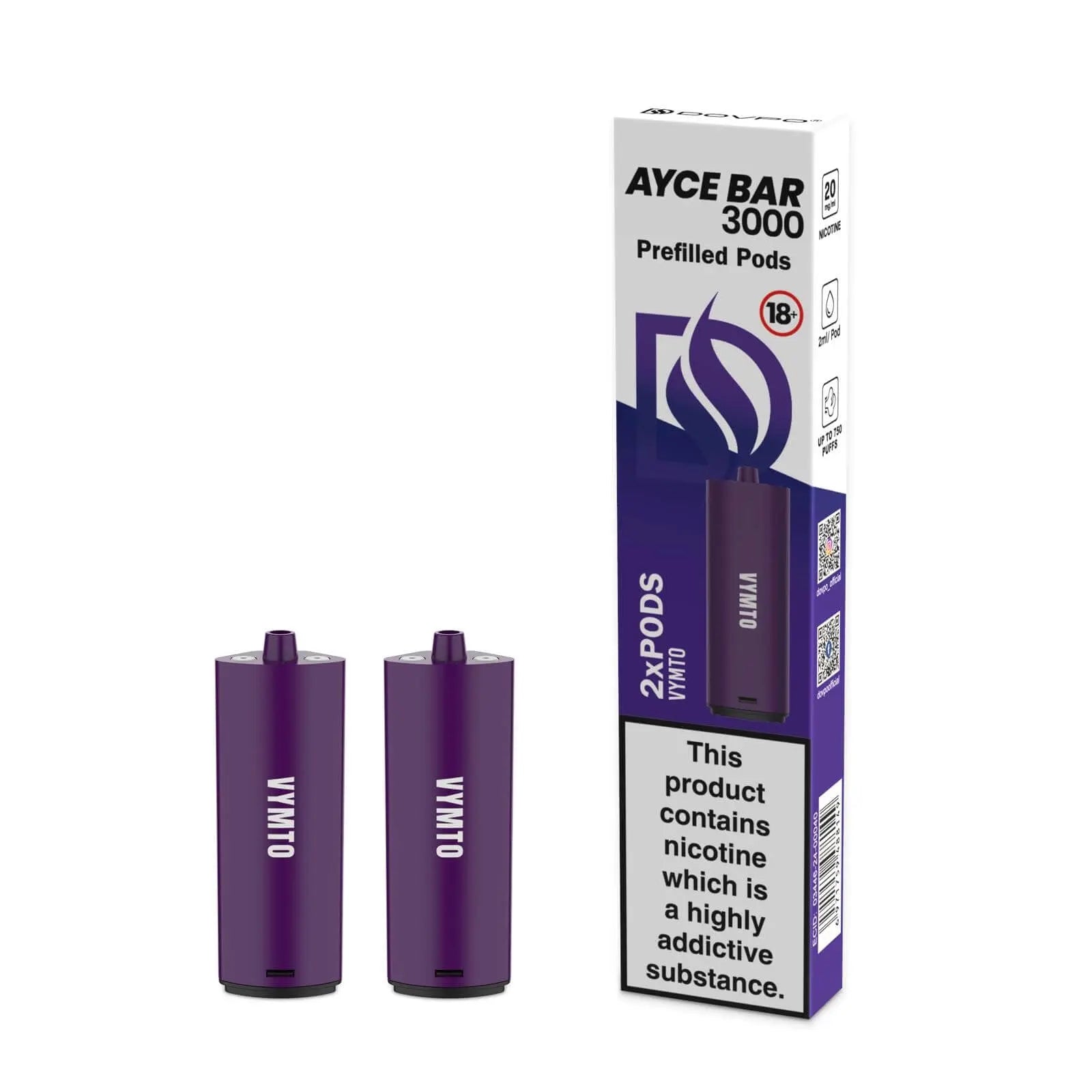Dovpo Ayce Bar 3000 Prefilled Pods | 20mg 2pcs/pack - Vymto image