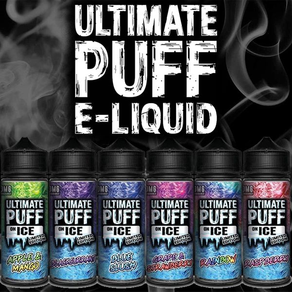 Ultimate Puff ON ICE E Liquid 100ml Shortfill  70/30 VG/PG image 0