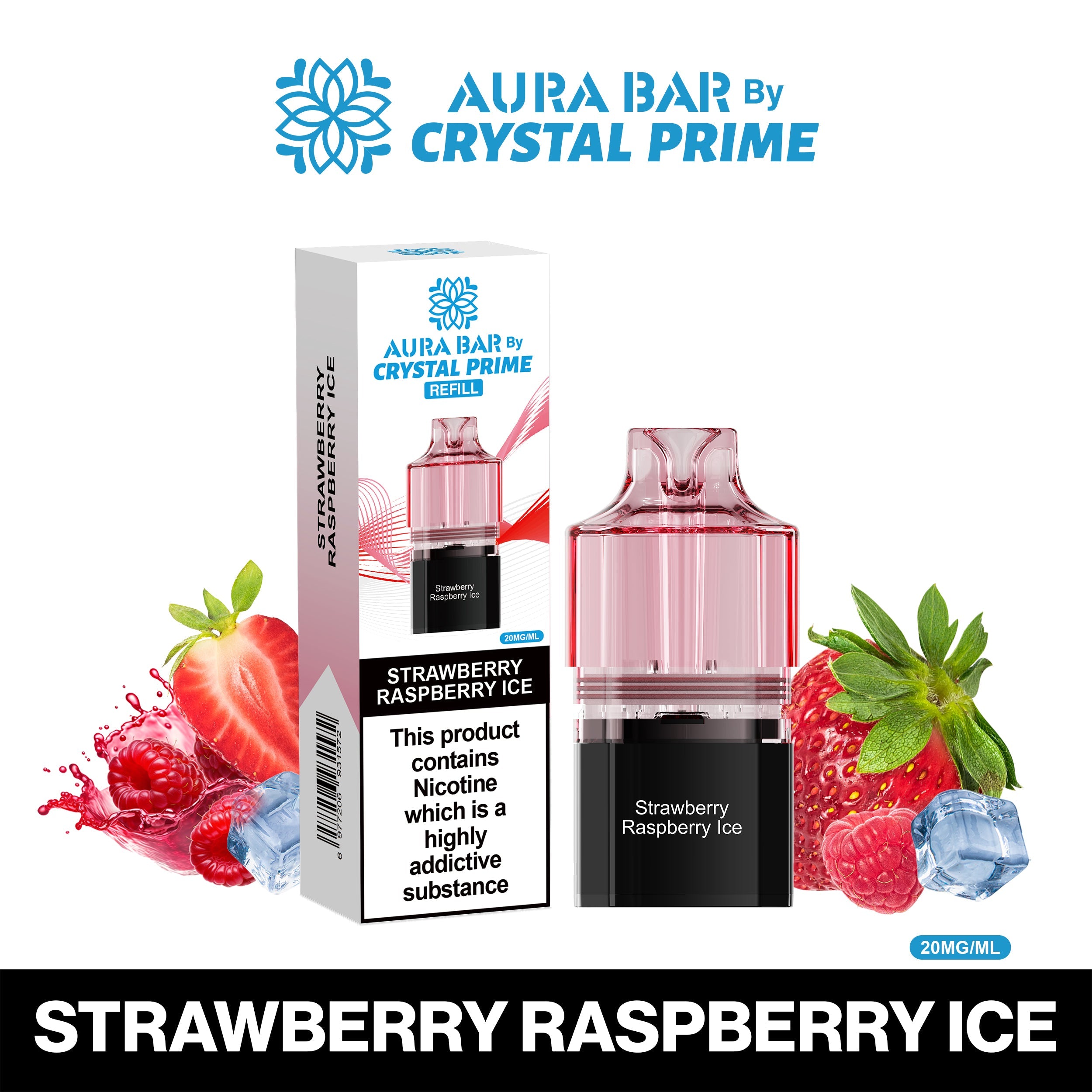 Crystal Prime Aura Bar 10K Prefilled Pods