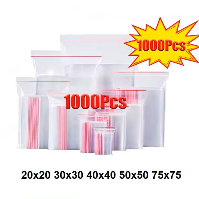 Zipper Bags Clear - 1000s Packs