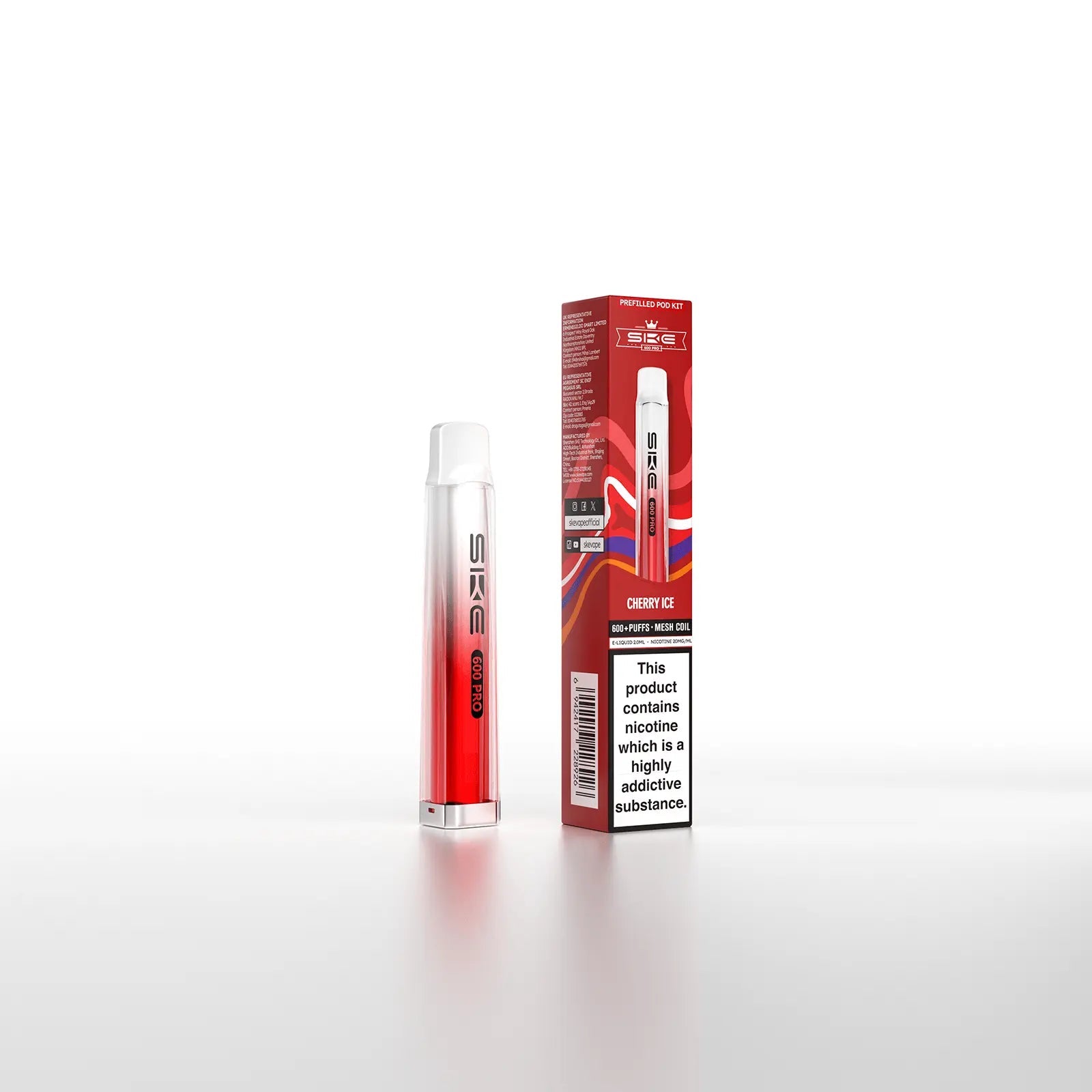 SKE Crystal Bar 600 Pro Prefilled Pod Kit SKE