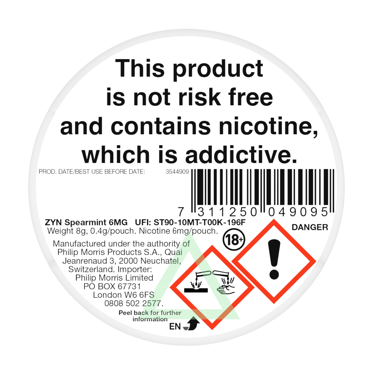 ZYN Nicotine Pouches MINI 6mg