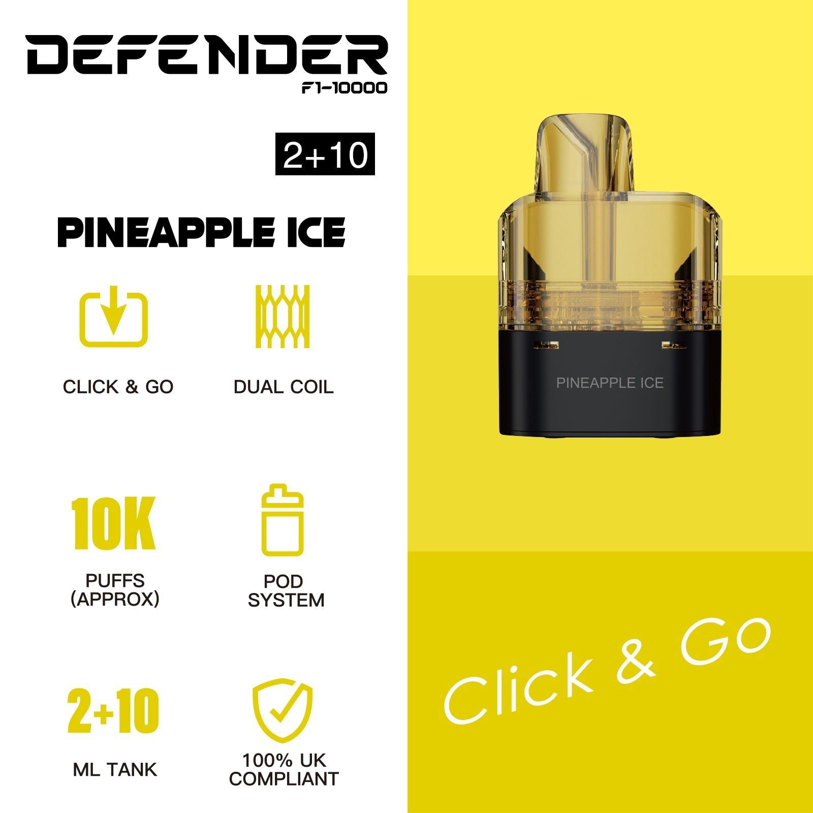 Defender F1-10000 Prefilled Pod