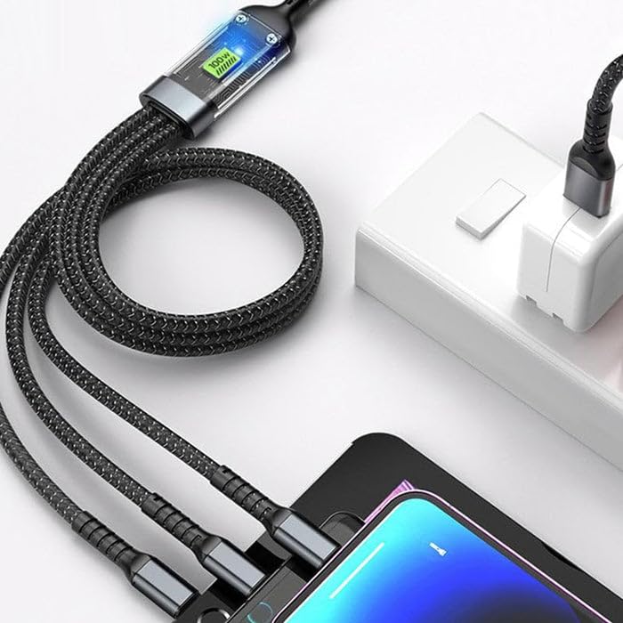 3-in-1 Charging Cable | Nylon Braided