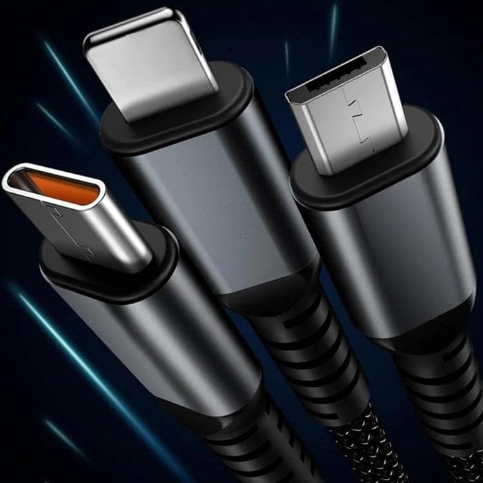 3-in-1 Charging Cable | Nylon Braided