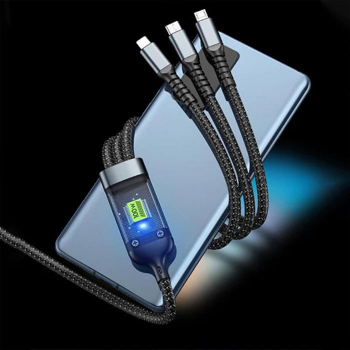 3-in-1 Charging Cable | Nylon Braided