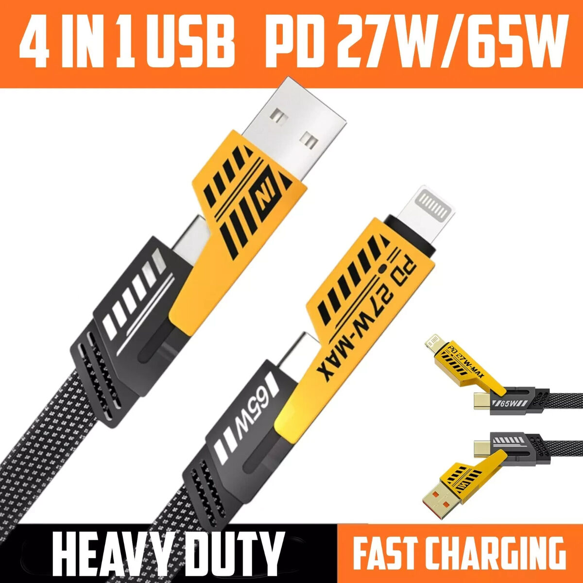 4-in-1 Mecha Charging Cable PD 27W/65W