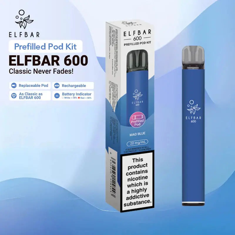 Elf Bar 600 Prefilled Pod Vape Kit Elf Bar