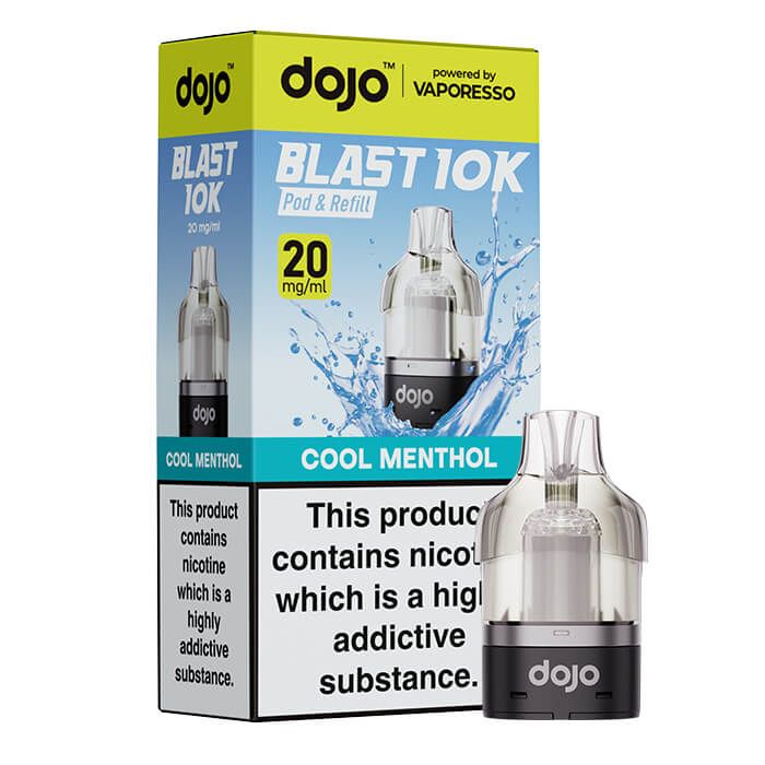 Vaporesso Dojo Blast 10K Prefilled Pod + 10ml Refill Container - Cool Menthol image