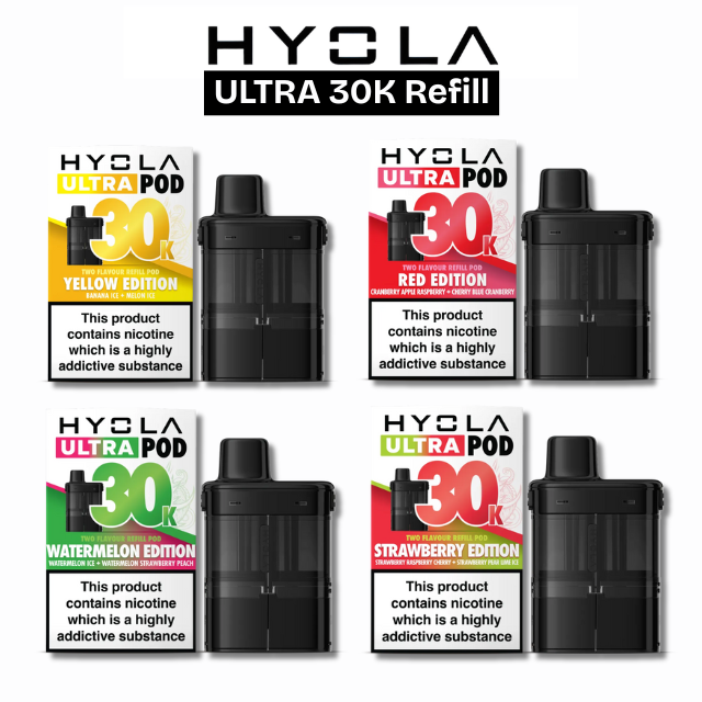 Hyola Ultra 30K Refill Pack Prefilled Pods | 20mg