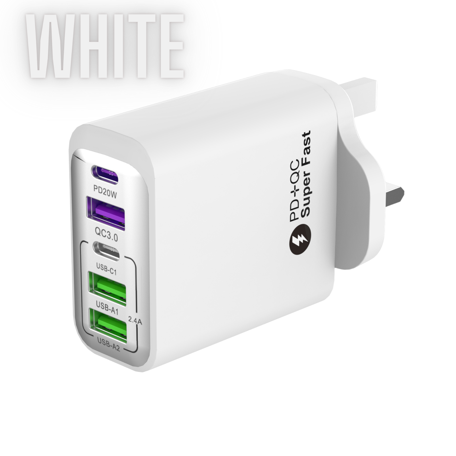 Universal 5-Port Fast Charger Plug
