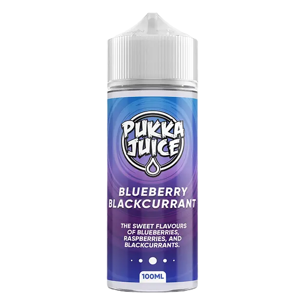 Pukka Juice 100ml E-Liquid Shortfill 70/30 VG/PG - Blueberry Blackcurrant image