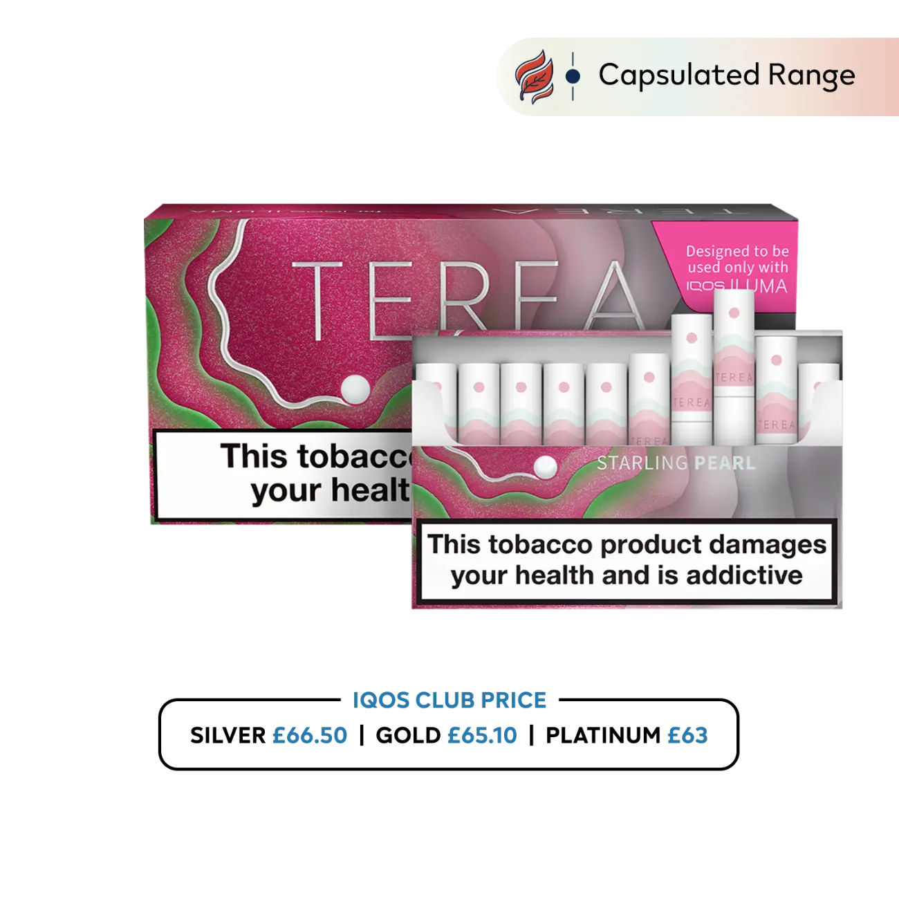 IQOS TEREA | Heat-Not-Burn Tobacco Sticks | 15 Variants (20pcs/pack) - Starling Pearl image
