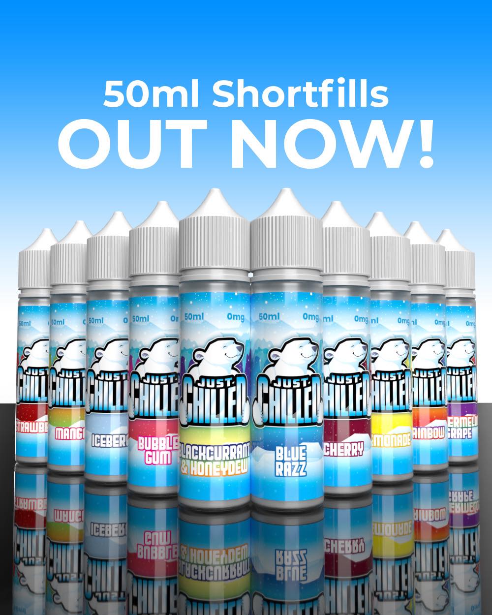 Just Chilled E Liquid Range 50ml Shortfill  70/30 VG/PG image 0