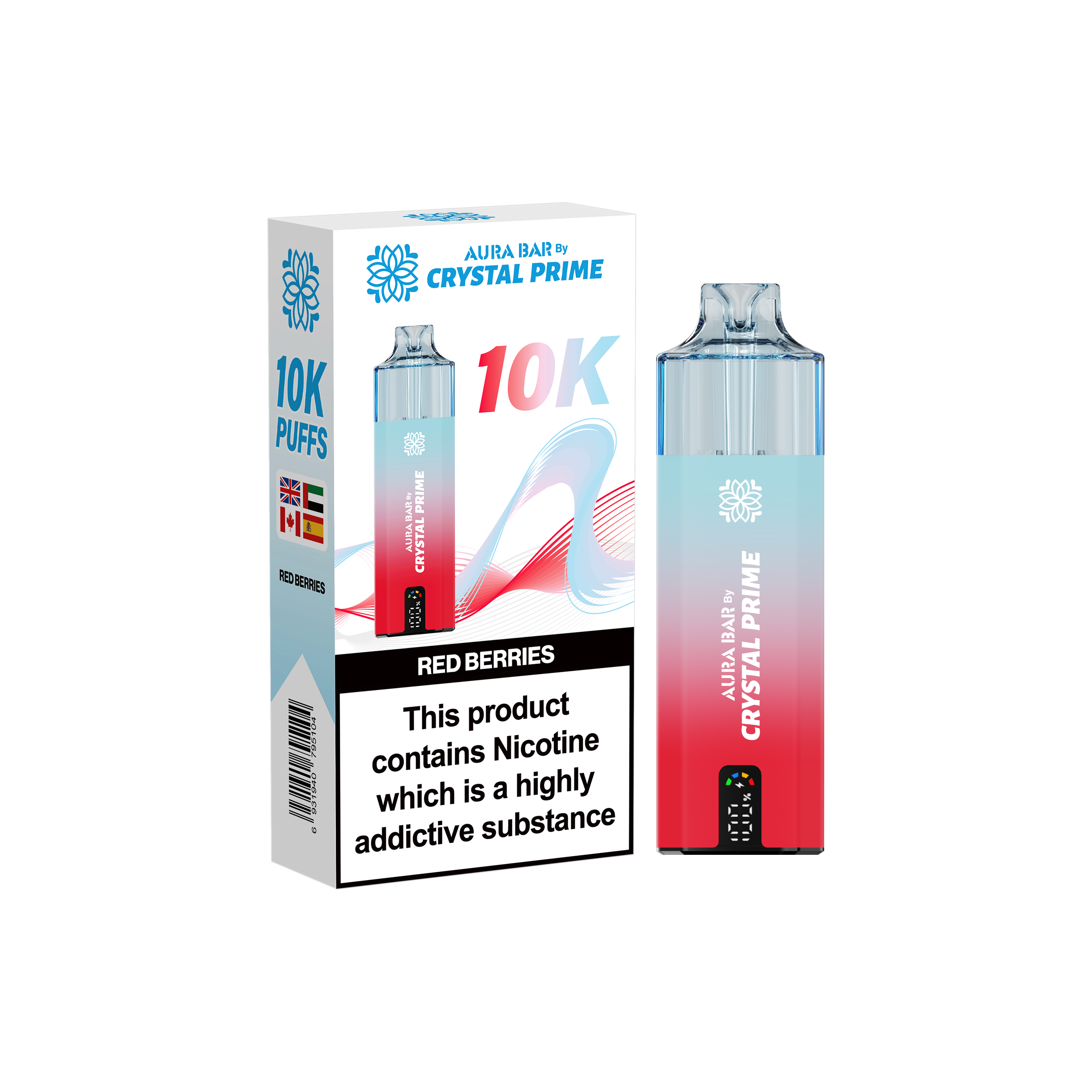 Crystal Prime Aura Bar 10K Prefilled Vape Kit