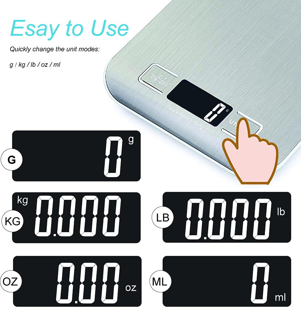 AccurCore 4 Kitchen Scale 5kg x 1g