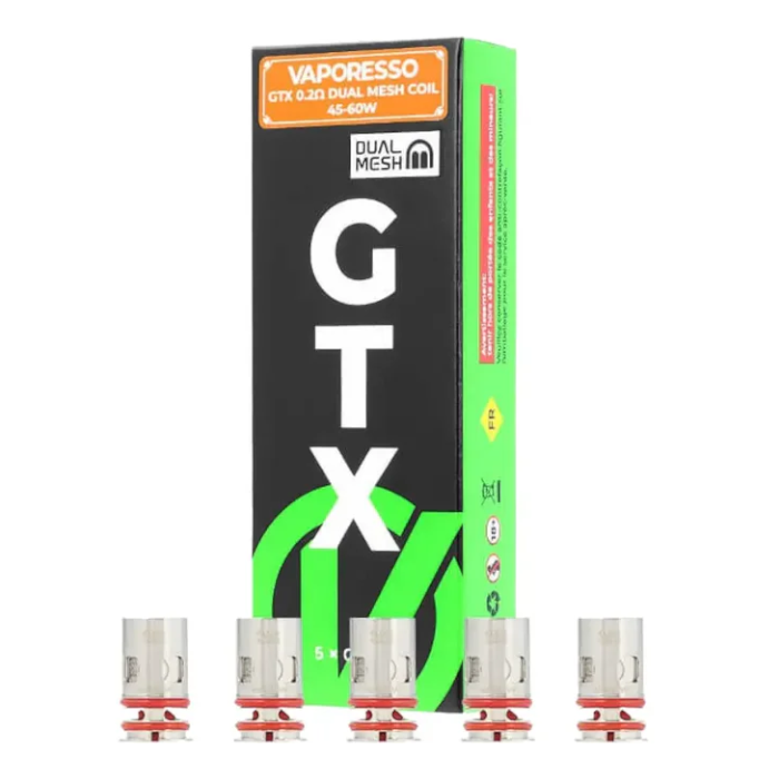 Vaporesso GTX Dual Mesh Coils 5-Pack - 0.2 Ohm image