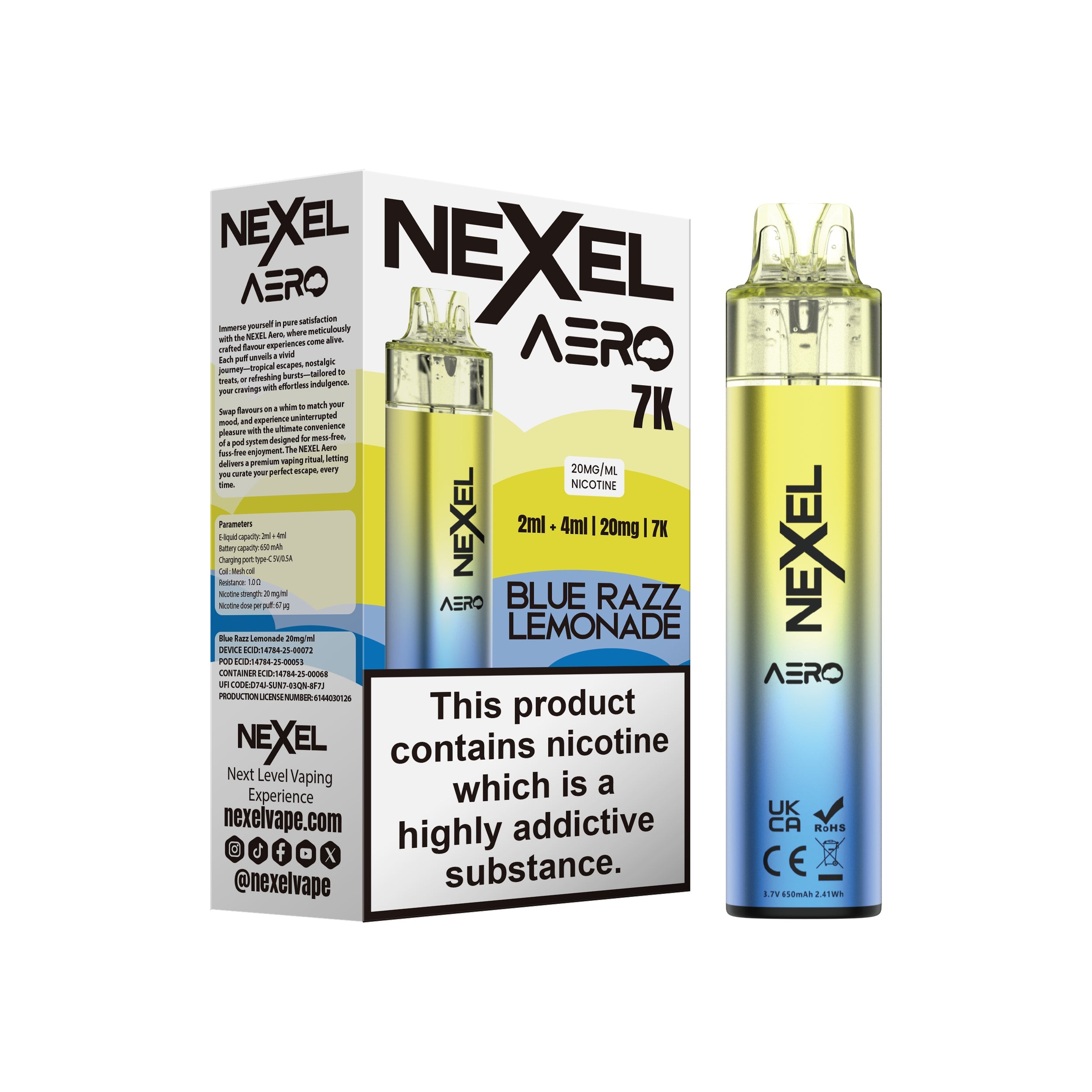 Nexel Aero 7K Prefilled Pod Kit