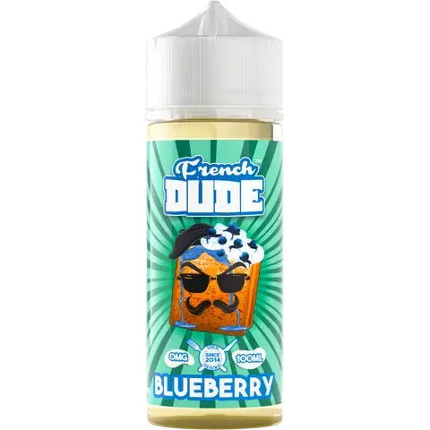 French Dude 100ml E-Liquid Shortfill 70/30 VG/PG - Blueberry image