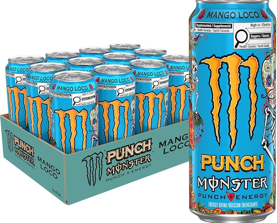 Monster Energy Drink Mango Loco 500ml 12Pk