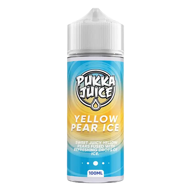 Pukka Juice 100ml E-Liquid Shortfill 70/30 VG/PG - Yellow Pear Ice image