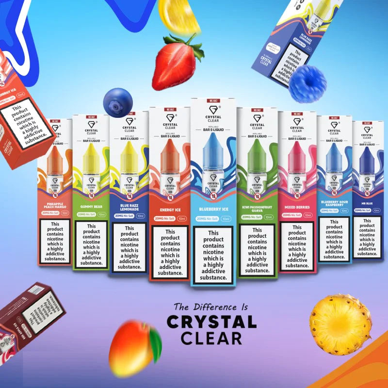 Crystal Clear Nic Salts 10ml - 10MG image 2