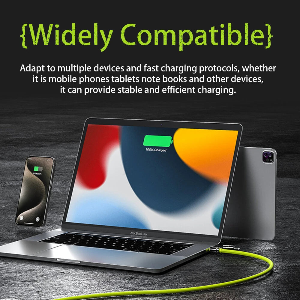 4-in-1 Charging Cable | Liquid Silicon Sleeve