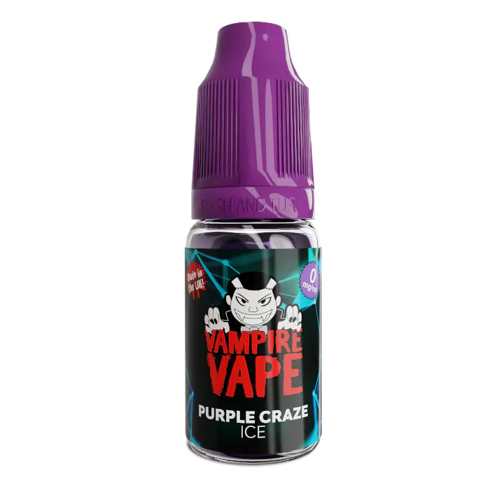 Vampire Vapes 10ml | 6MG | 40VG/60PG | 70+ Flavors - Purple Craze Ice image