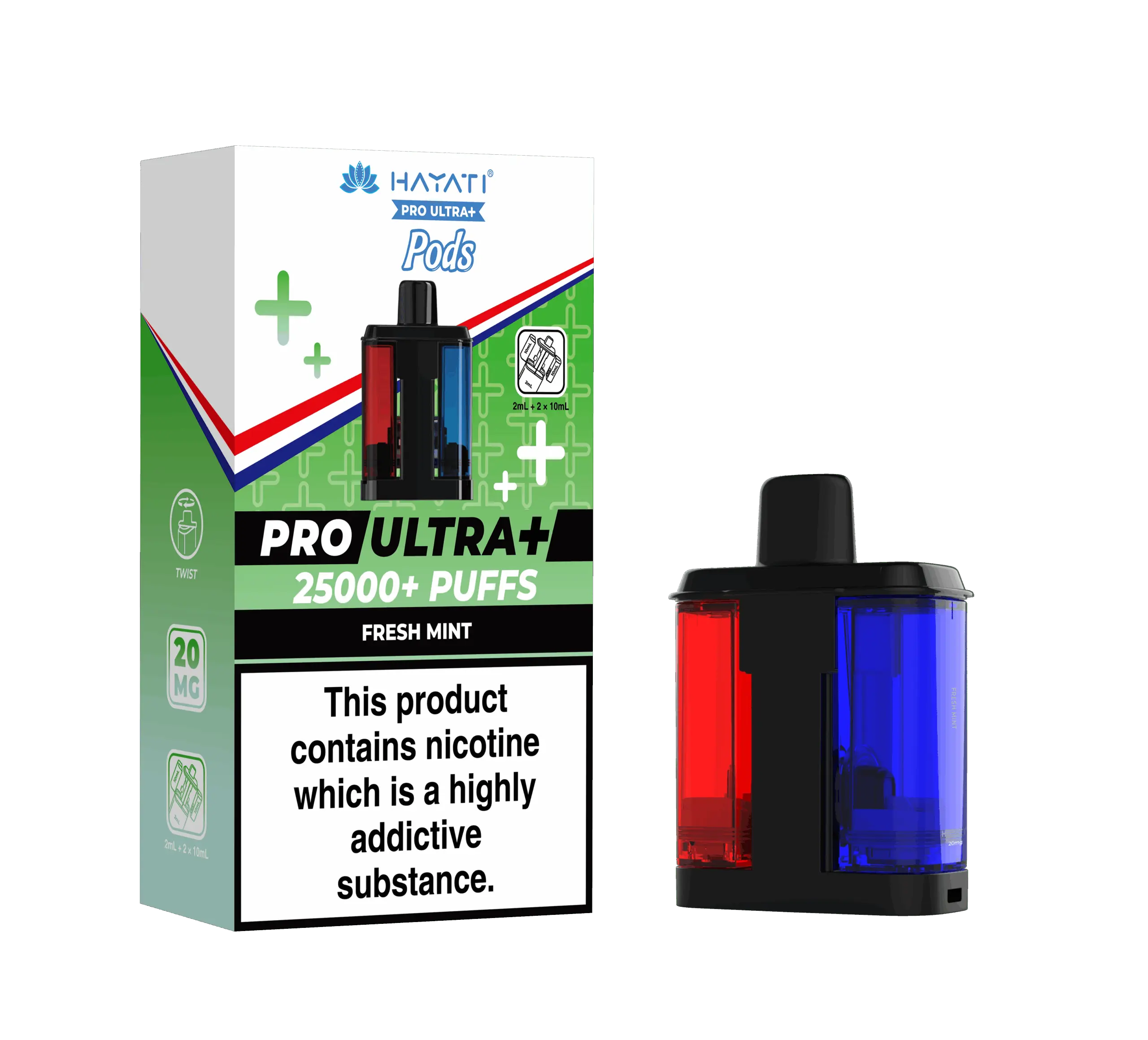 Hayati Pro Ultra Plus 25K Prefilled Pods - Fresh Mint image