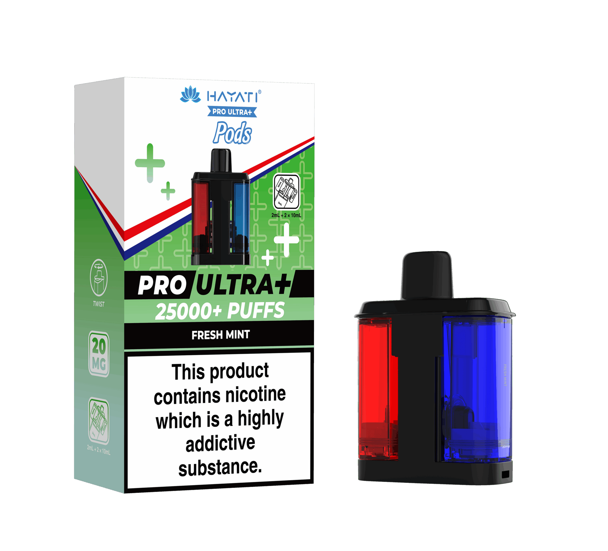 Hayati Pro Ultra Plus 25K Prefilled Pods - Fresh Mint image