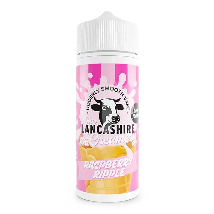Lancashire Creamery 100ml 70/30 VG/PG E-Liquid Shortfill - Raspberry Ripple image