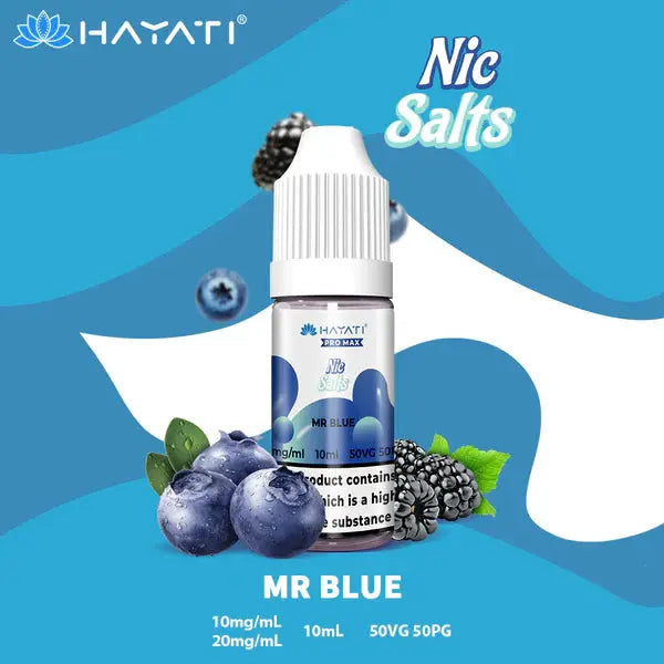 Hayati Pro Max Nic Salts 10ml - 20MG - Mr Blue image