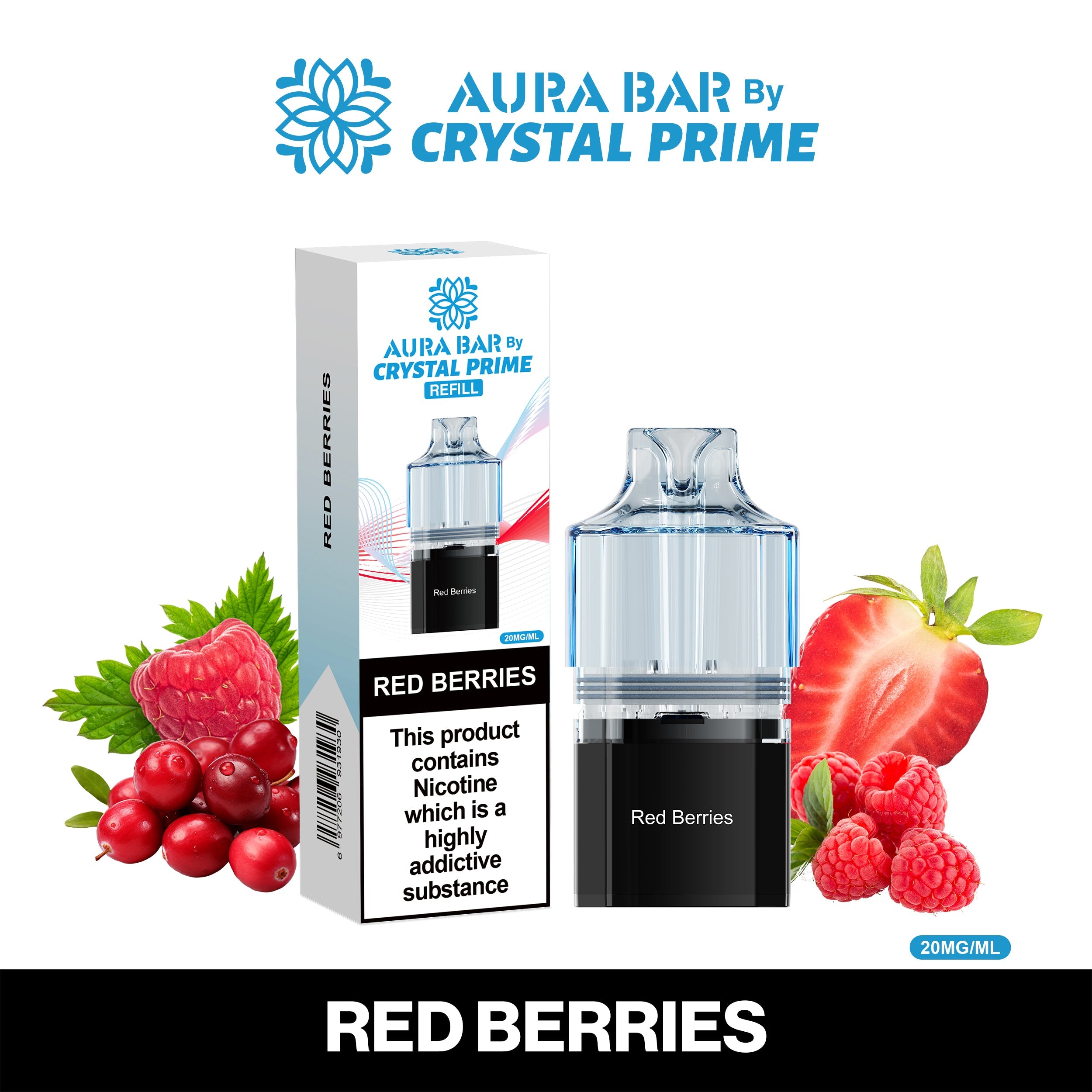 Crystal Prime Aura Bar 10K Prefilled Pods