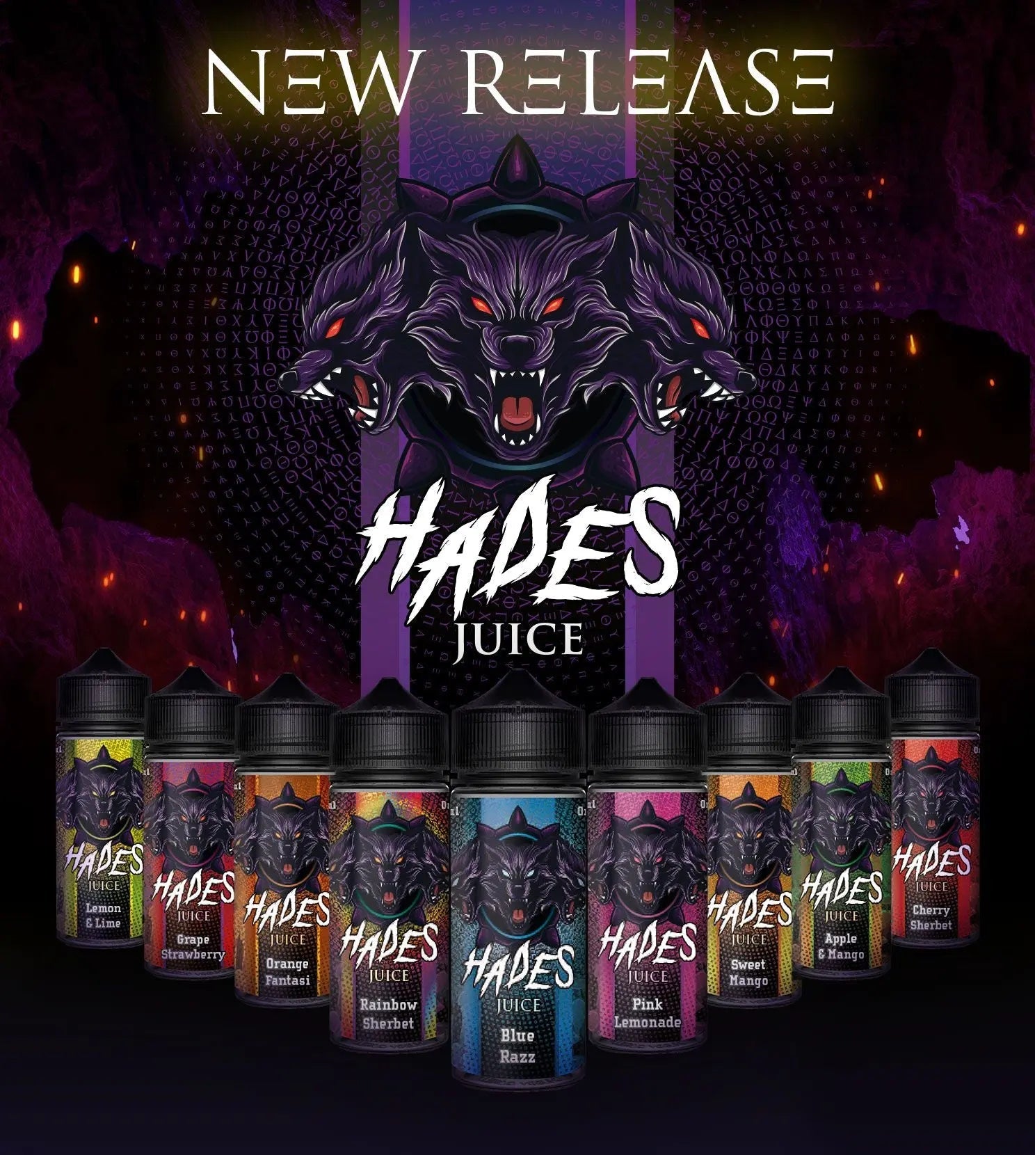 Hades E Liquid Range 100ml Shortfill | £5.99 ONLY  70/30 VG/PG - Blue Razz image