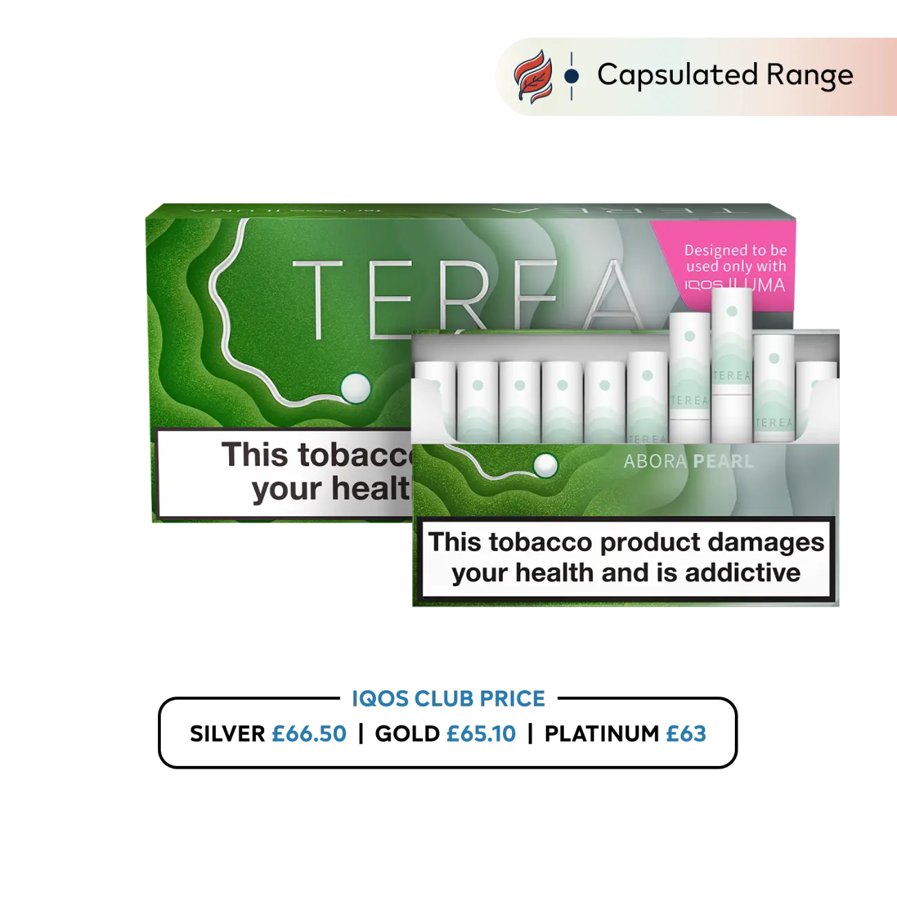 IQOS TEREA | Heat-Not-Burn Tobacco Sticks | 15 Variants (20pcs/pack) - Abora Pearl image