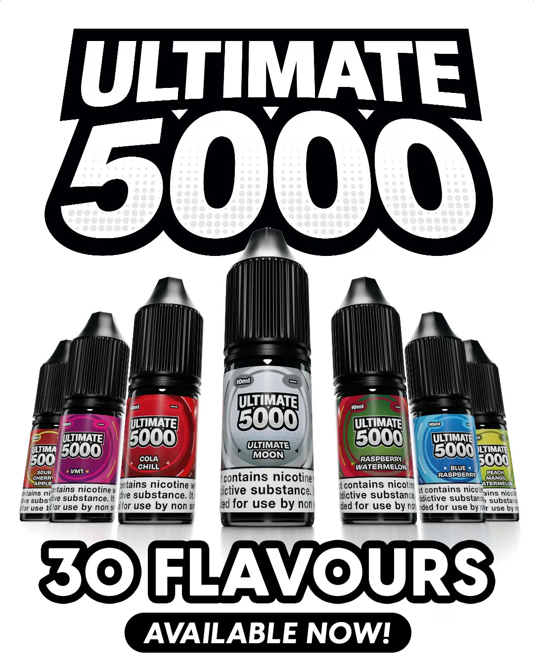 Ultimate Bar 5000 Nic Salts 10ml - 20MG Ultimate Juice
