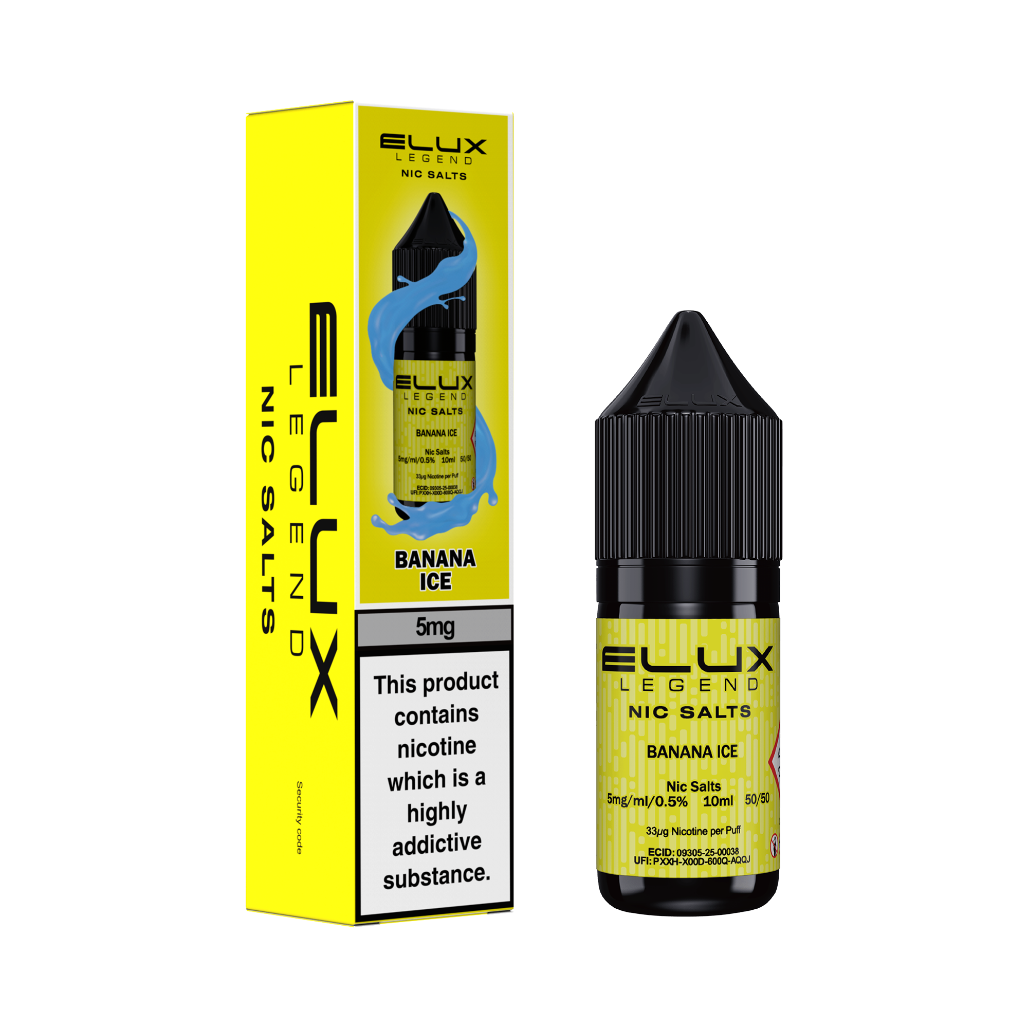 Elux Legend Nic Salts 10ml - 5mg Elux