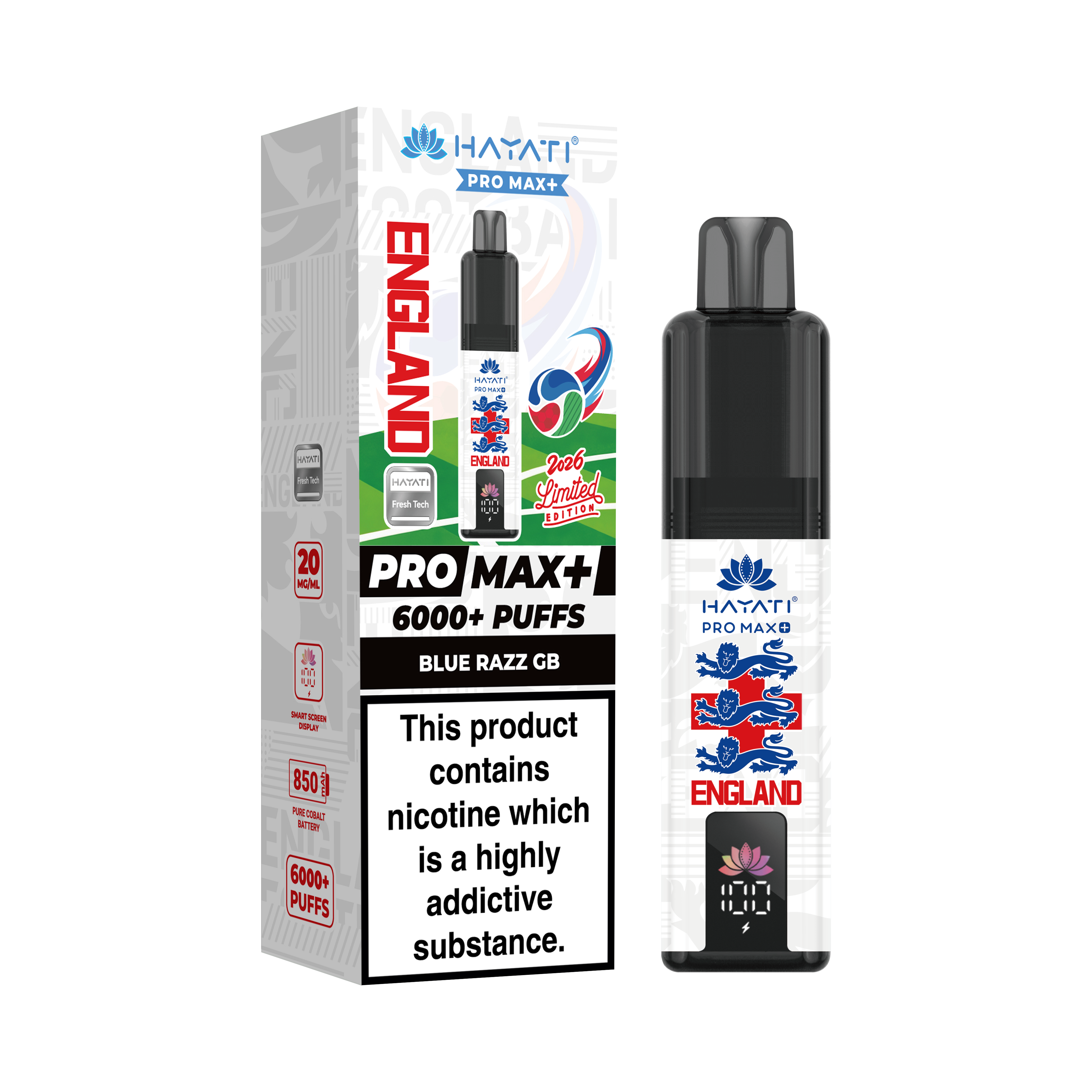 Hayati Pro Max+ 6000 World Cup (England)
