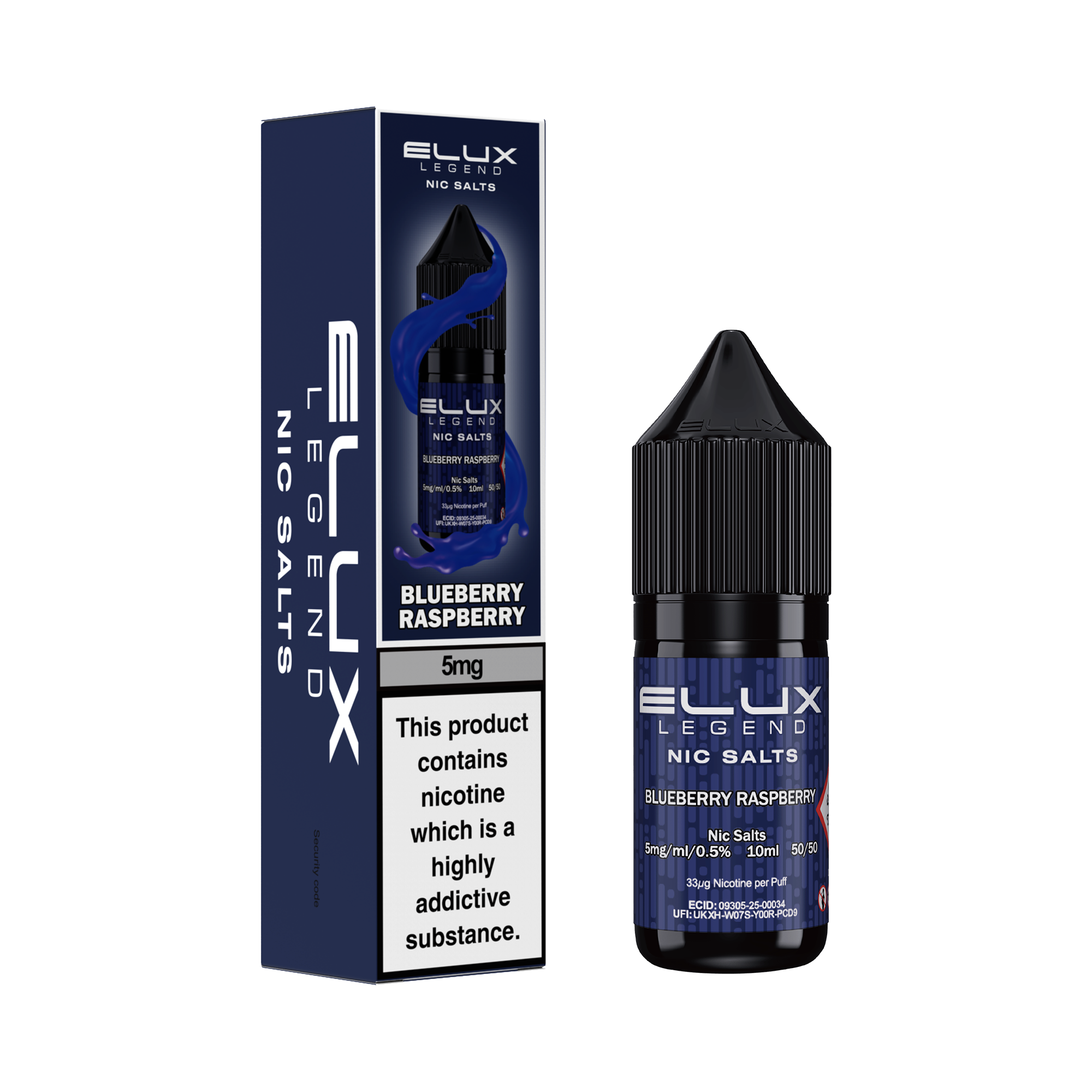 Elux Legend Nic Salts 10ml - 5mg