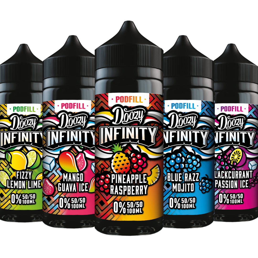Doozy Infinity Pod Fill 50/50 100ml Shortfill E-Liquid Doozy