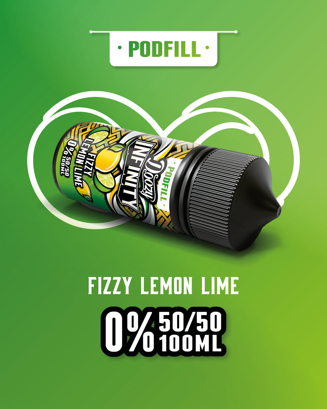 Doozy Infinity Pod Fill 50/50 100ml Shortfill E-Liquid Doozy