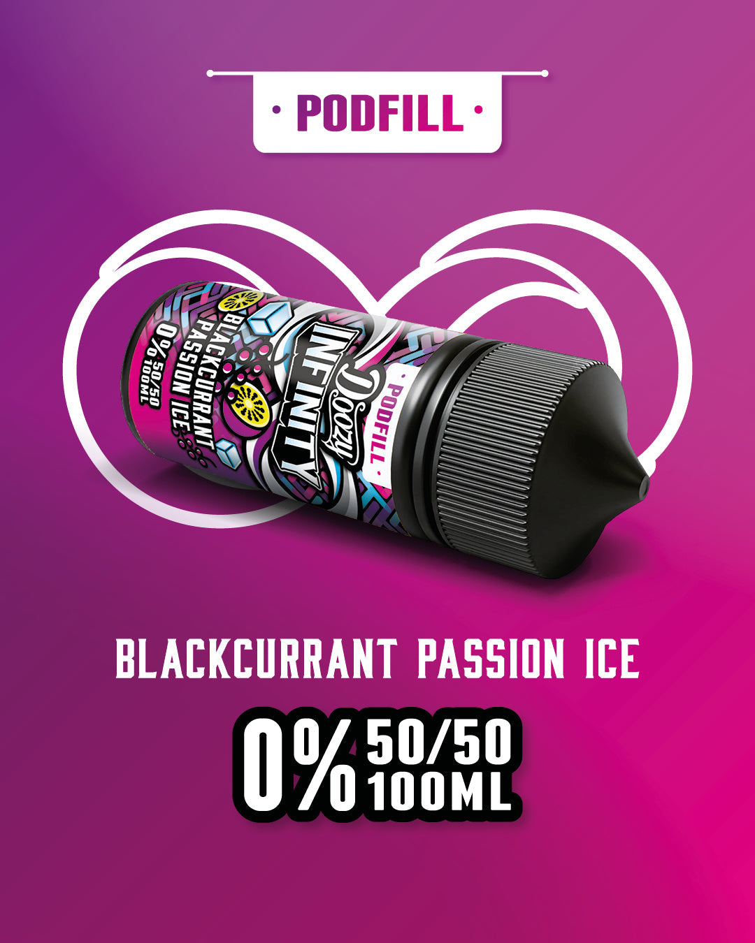 Doozy Infinity Pod Fill 50/50 100ml Shortfill E-Liquid Doozy