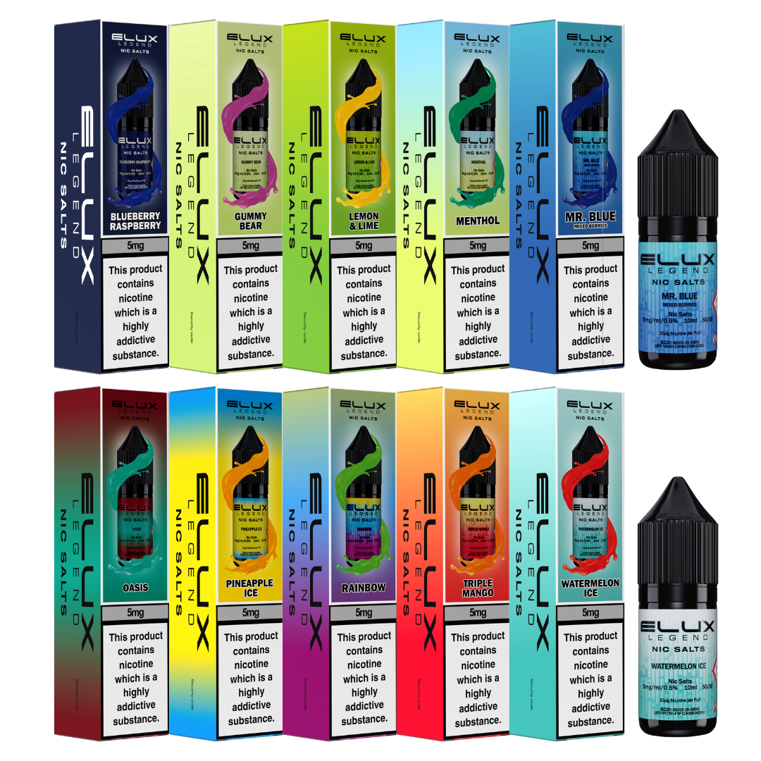 Elux Legend Nic Salts 10ml - 5mg