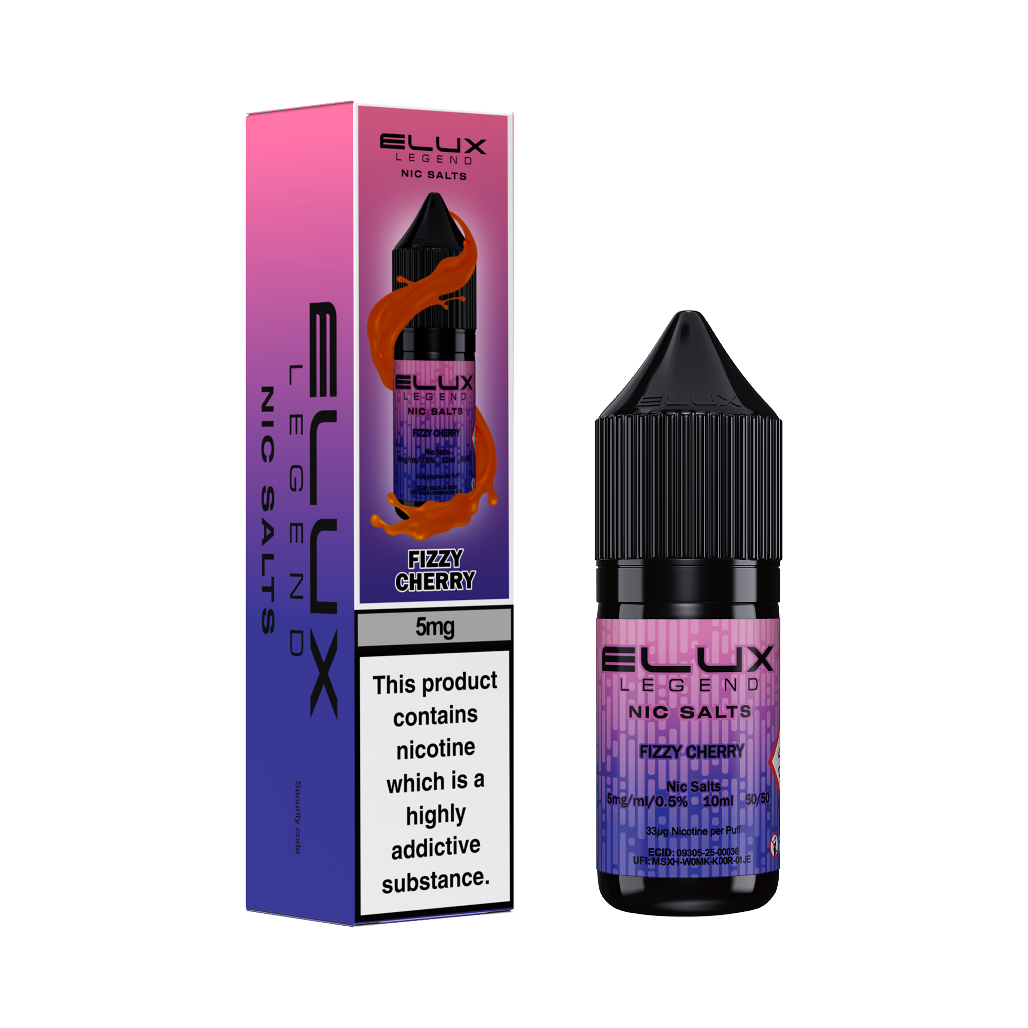 Elux Legend Nic Salts 10ml - 5mg