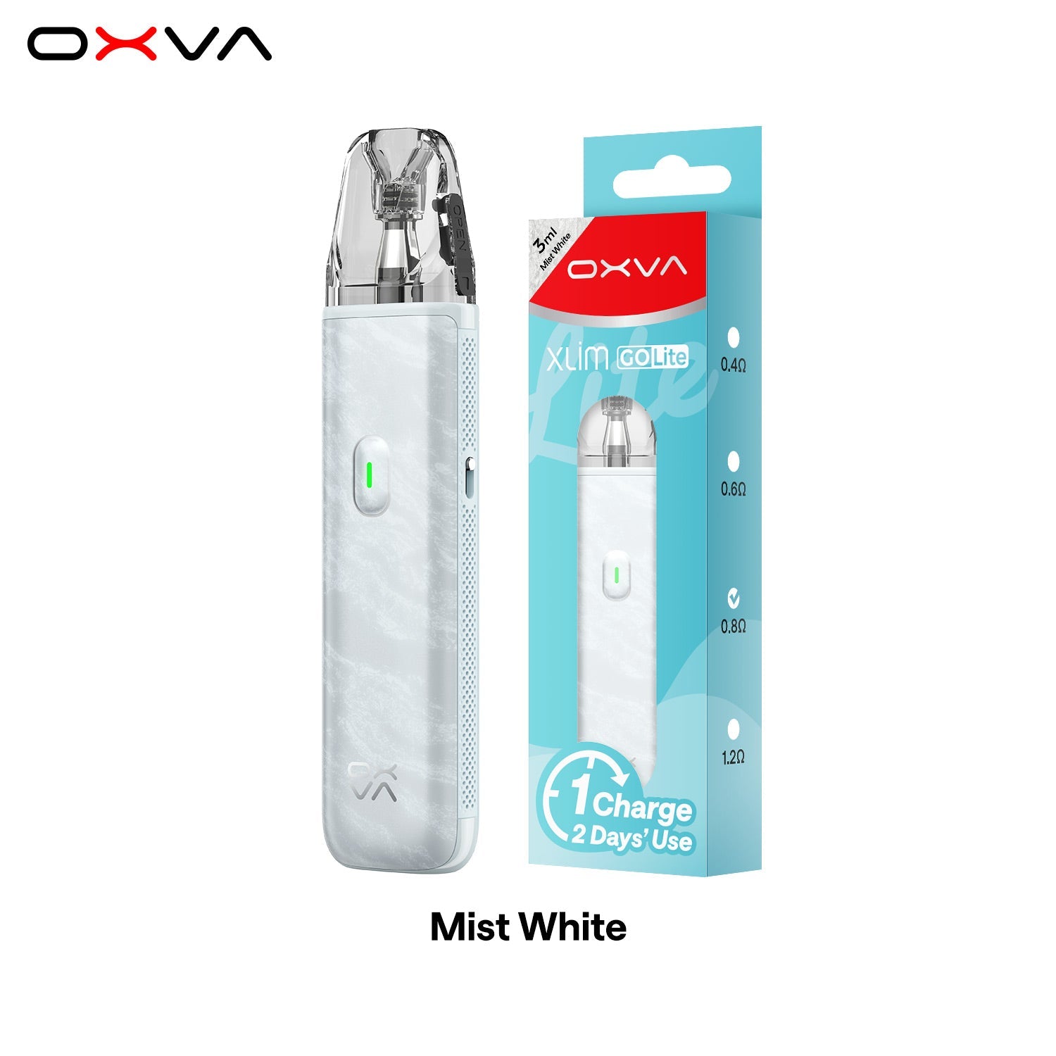 Oxva Xlim GO Lite Pod Kit Mist White