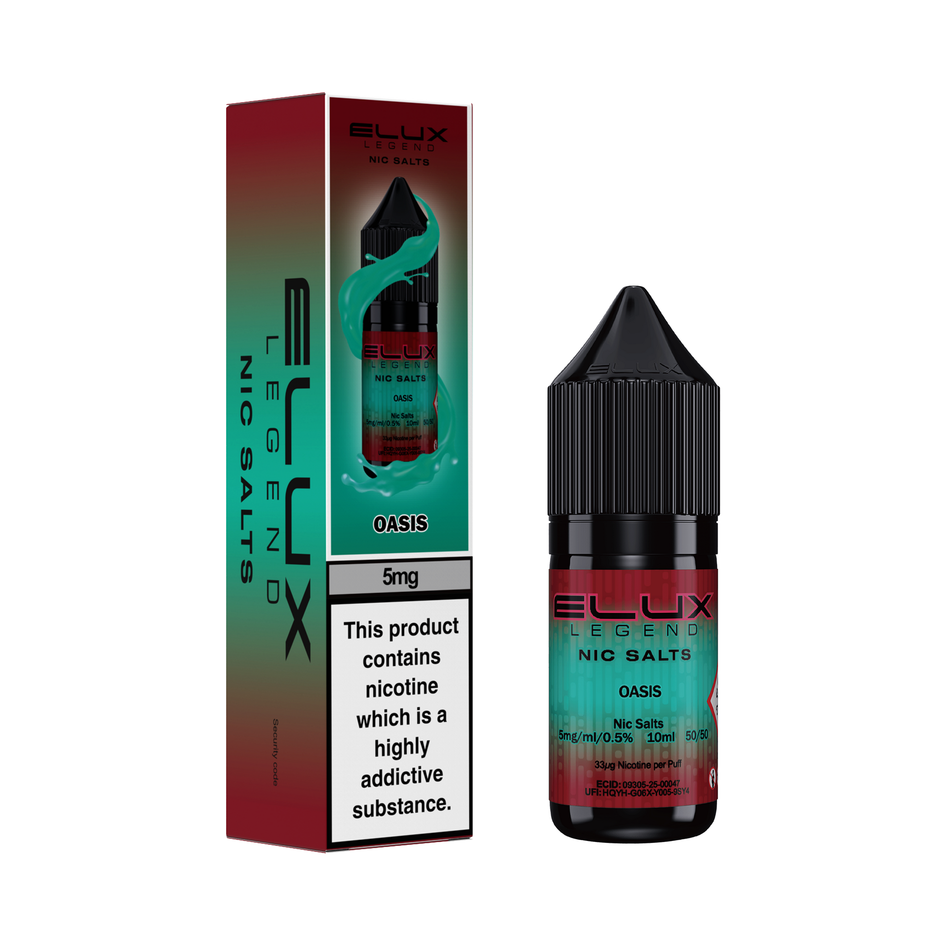 Elux Legend Nic Salts 10ml - 5mg Elux