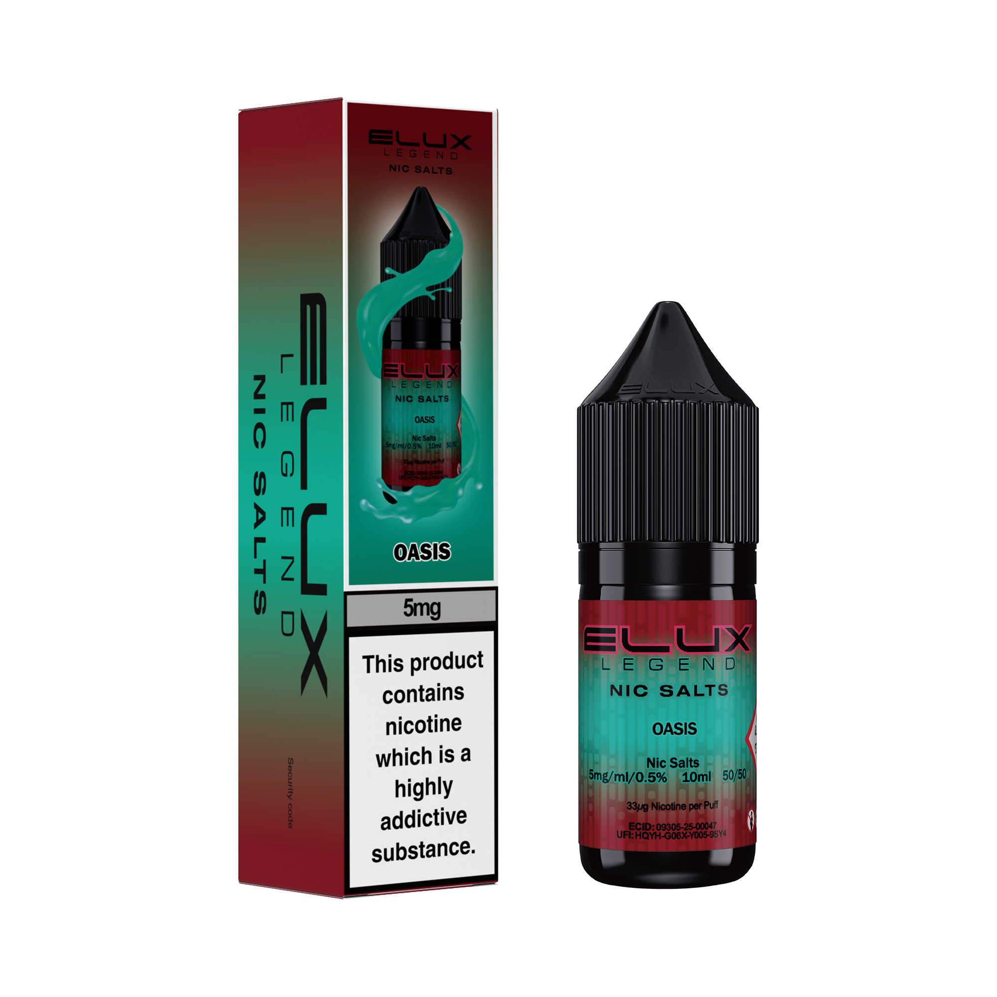 Elux Legend Nic Salts 10ml - 5mg Elux